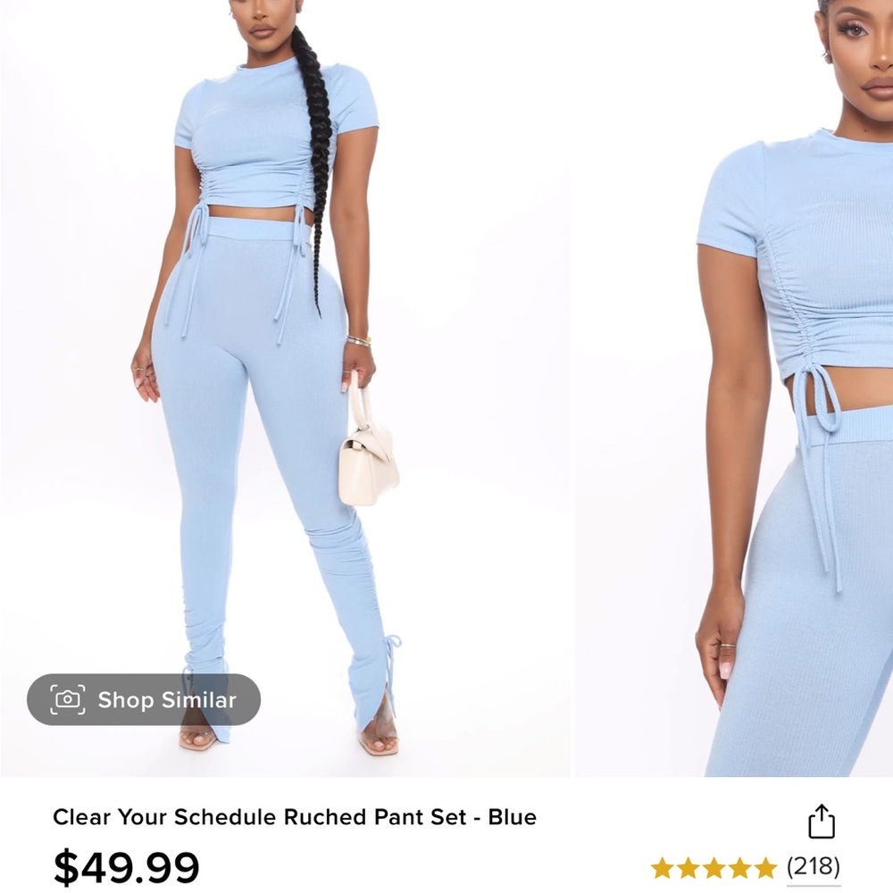 Light blue pants set